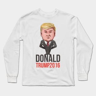 Trump 2016 President Republican Caricature Long Sleeve T-Shirt